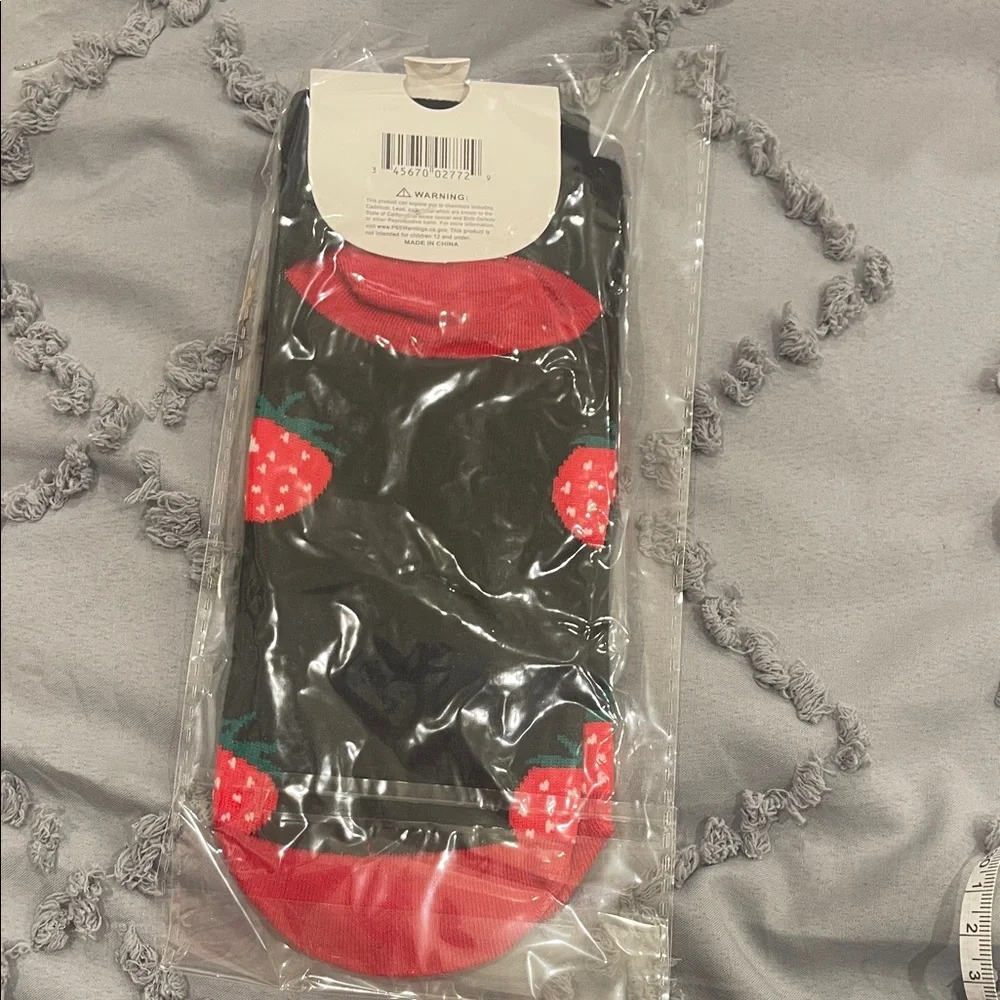 Kids Cartoon Labubu monsters Character Socks - Red and Black nwt